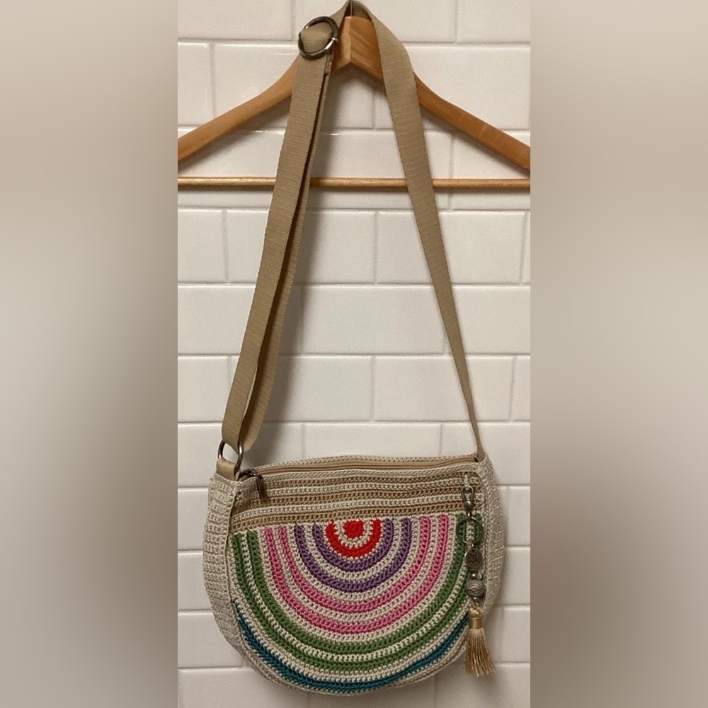 The Sak Ryder Crochet Shoulder/Crossbody in Rainbow